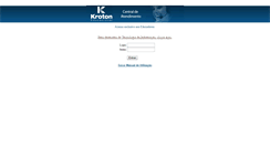 Desktop Screenshot of centraldeatendimento.kroton.com.br